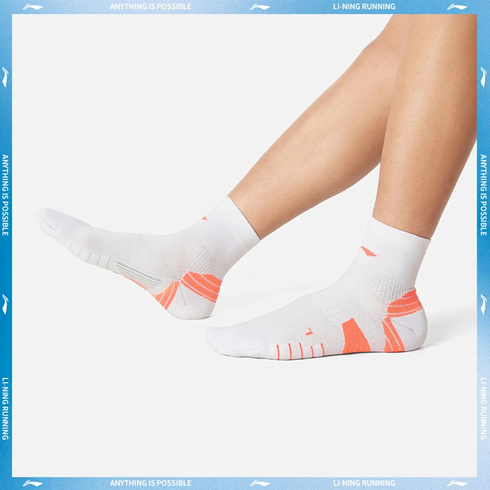 AWSV079-5 Носки Running Mid-Cut оранжевый